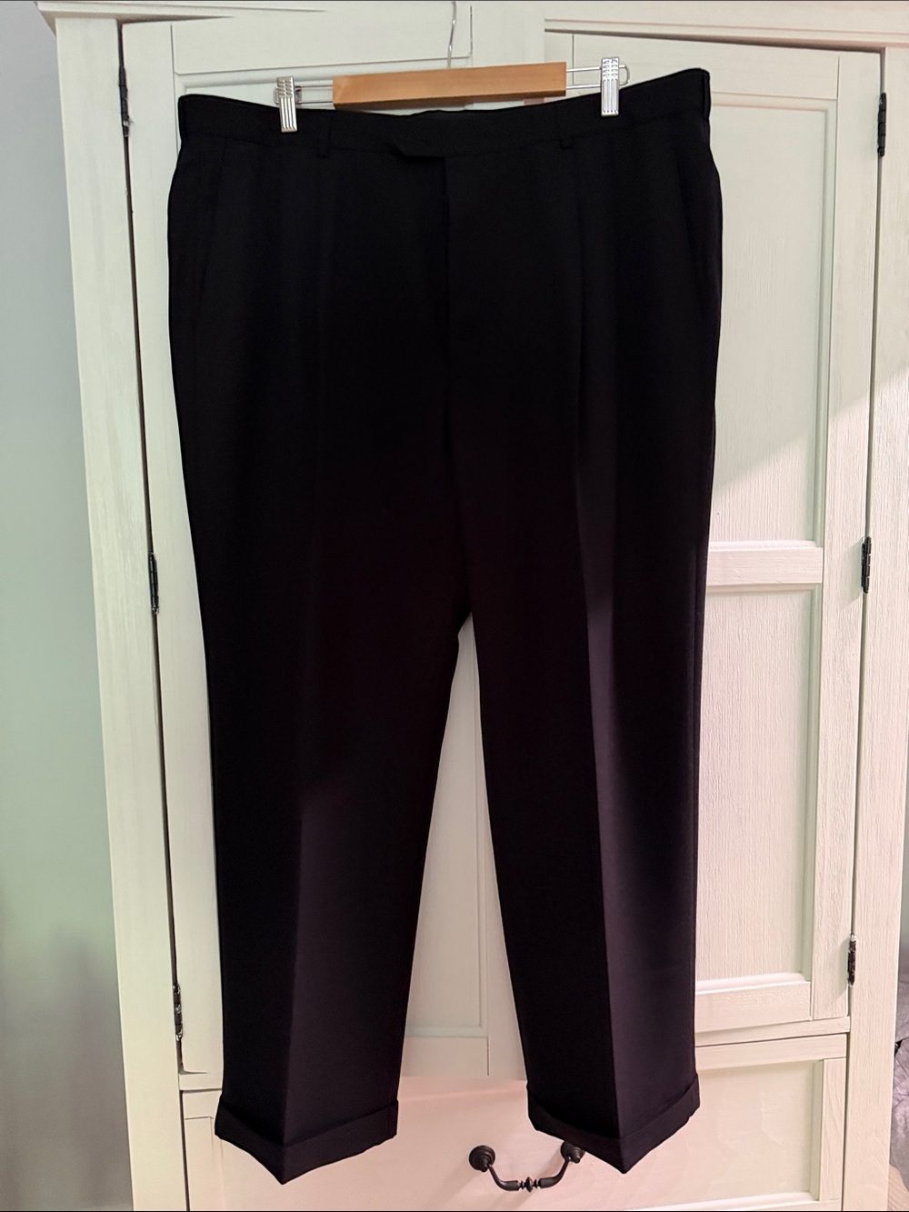 Haggar Black Men's Dress Pants - Solid Black